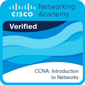 Cisco Introduction to Networks (CCNA) certification badge