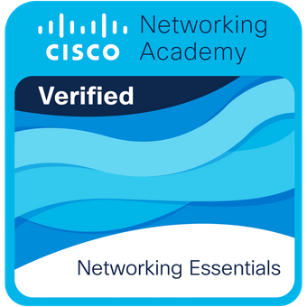 Cisco Networking Essentials certification badge