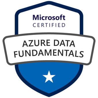 Microsoft Azure Data Fundamentals certification badge