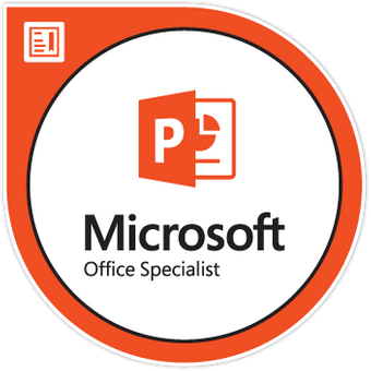 Microsoft Office Specialist PowerPoint certification badge
