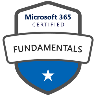 Microsoft 365 Fundamentals certification badge